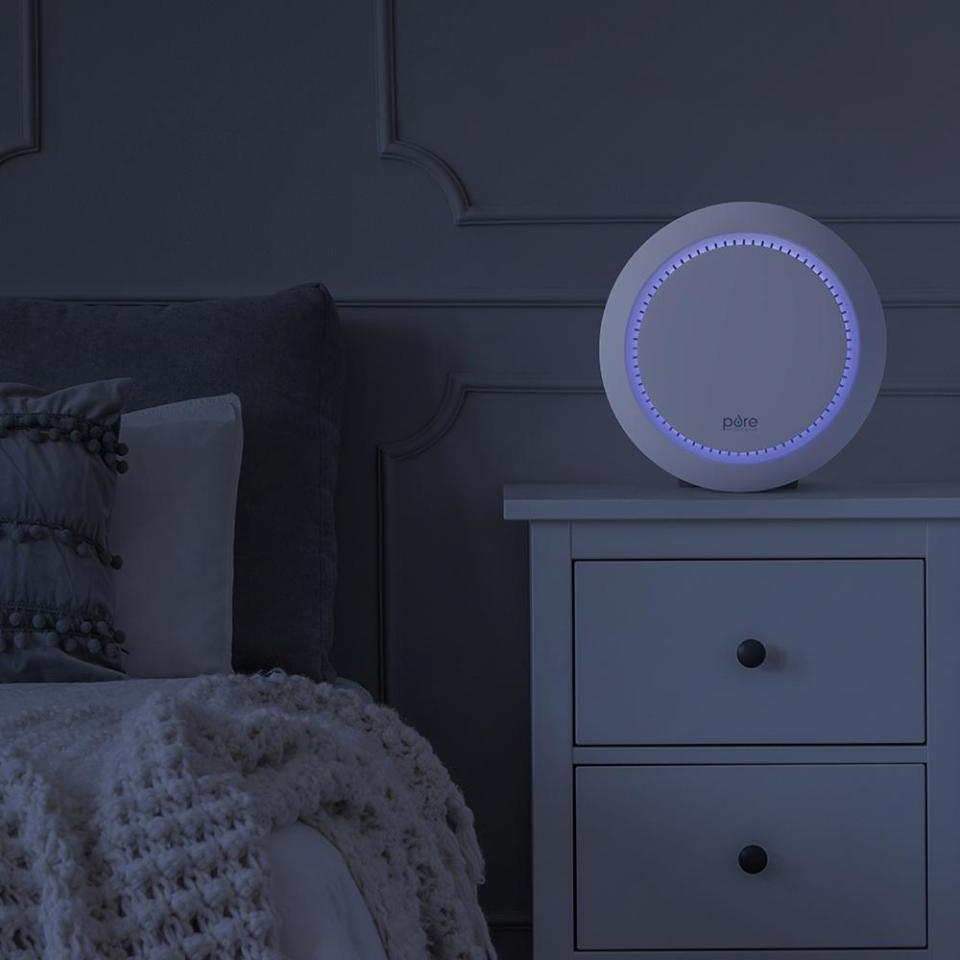 Nighty-night: The PureZone Halo features a timed shutoff option and a soft nightlight that can be turned off during sleep mode. (Photo: Pure Enrichment)