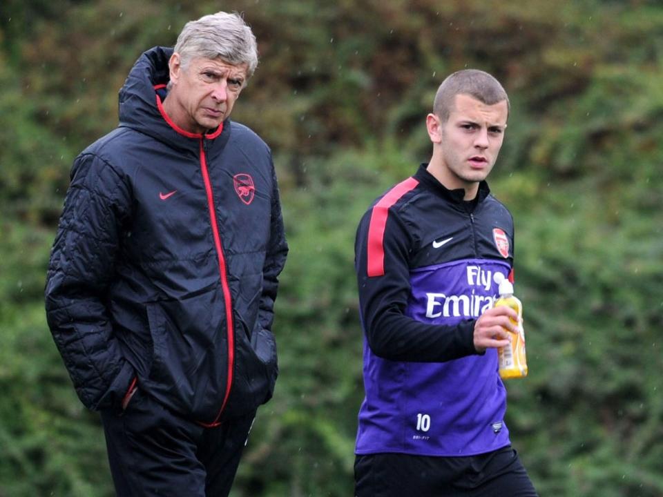 Arsene Wenger (left) feels responsible for Jack Wilshere’s injury issues  (The Arsenal Football Club)