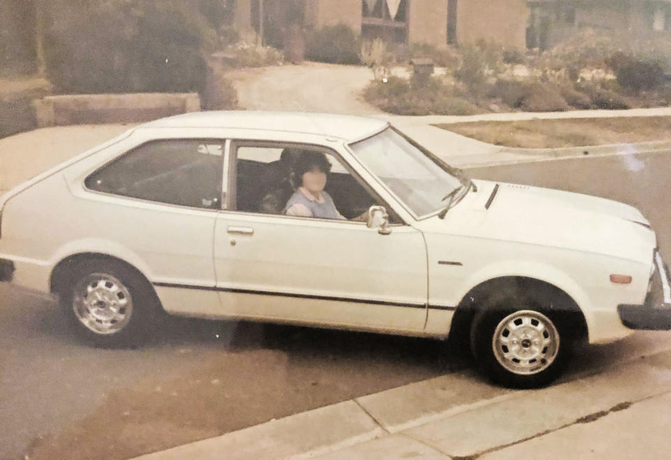 The victim pictured driving. Source: Victoria Police