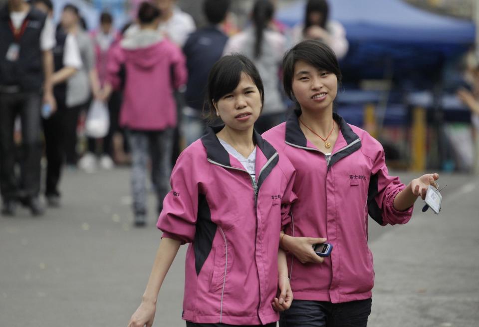 Foxconn's workers in China once faced harsh working conditions.