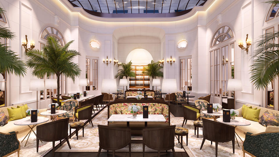 Views inside the luxury five-star hotel’s Palm Court. - Credit: Mandarin Oriental Ritz