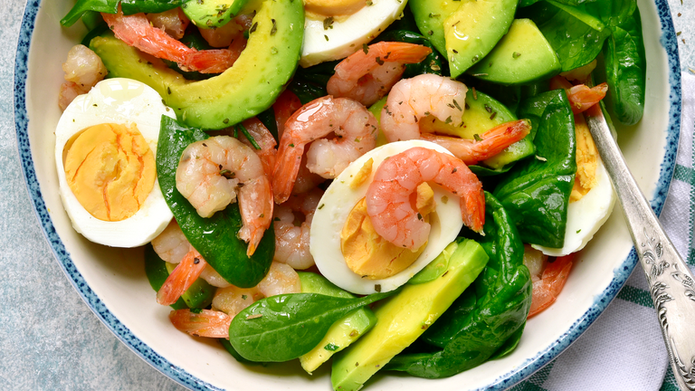 best healthy dinner recipes shrimp avocado egg salad