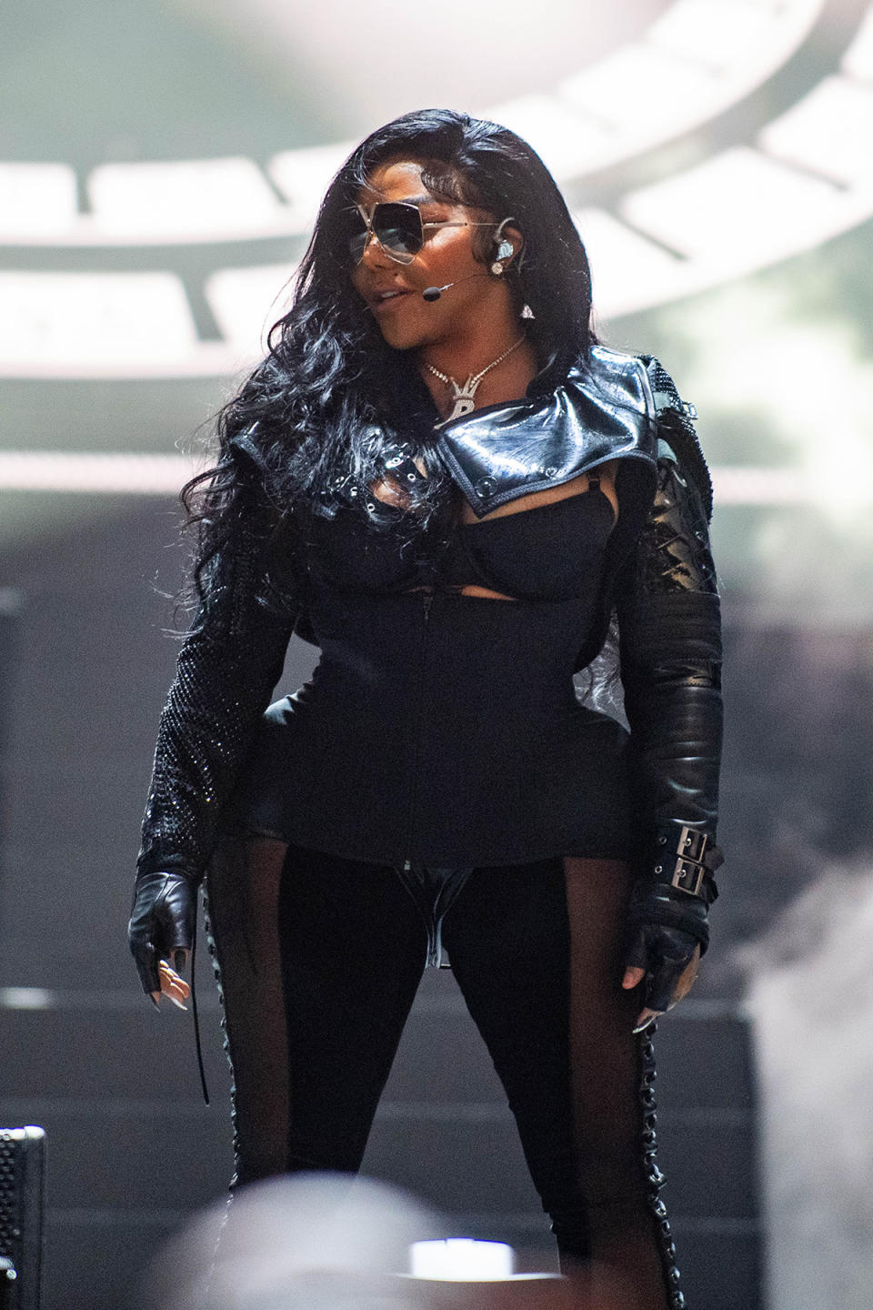 ATLANTA, GEORGIA - OCTOBER 28: Lil Kim performs onstage during Day 1 of One MusicFest at Piedmont Park on October 28, 2023 in Atlanta, Georgia. (Photo by Aaron J. Thornton/FilmMagic)