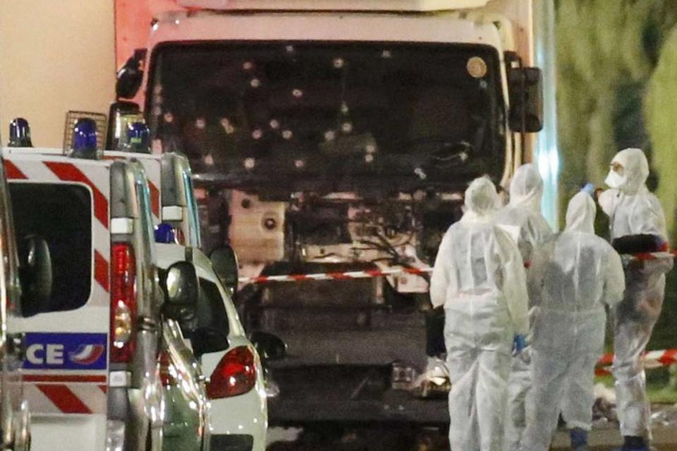 Terror in Nice: The truck which was driven into crowds in a deadly attack last July (Reuters)