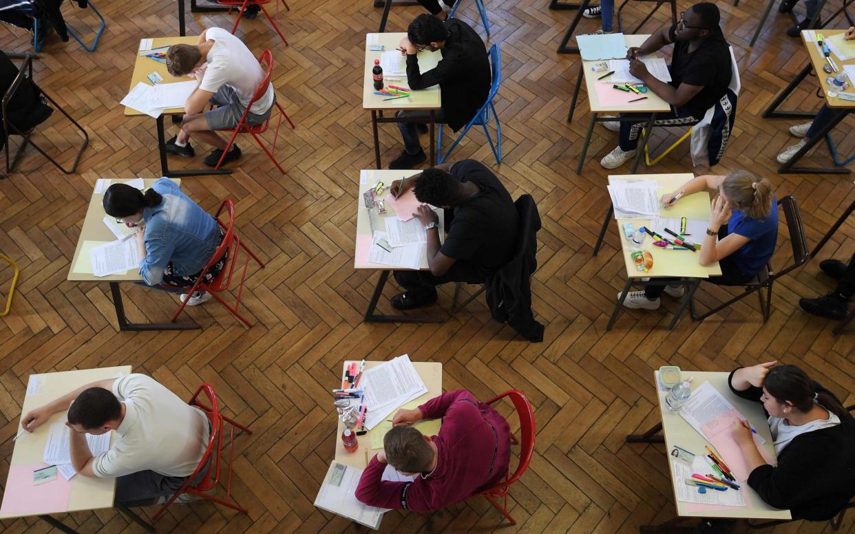 The exam board has pulled another exam last minute  - AFP