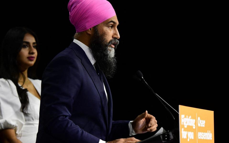 The New Democratic Party (NDP) leader Jagmeet Singh  -  Don MacKinnon/AFP