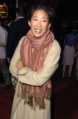 Sandra Oh at the L.A. premiere of Lions Gate's Godsend