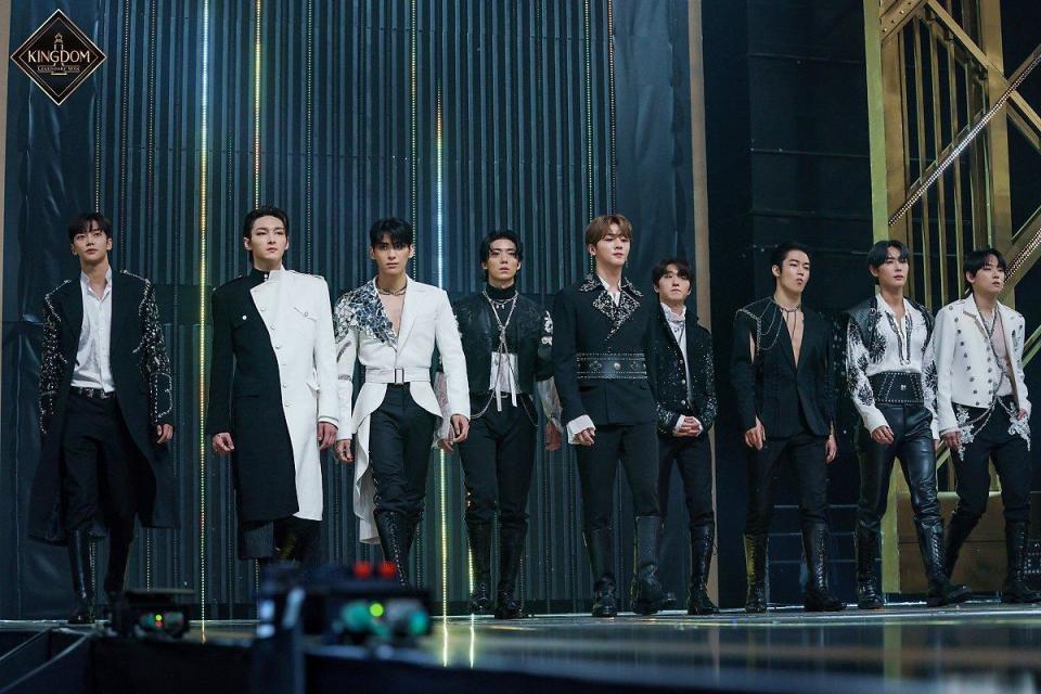 SF9先前在競選節目《KINGDOM : LEGENDARY WAR》與其他男團競爭，準備了許多不同於過往作品的演出，深獲好評。（翻攝自Mnet）