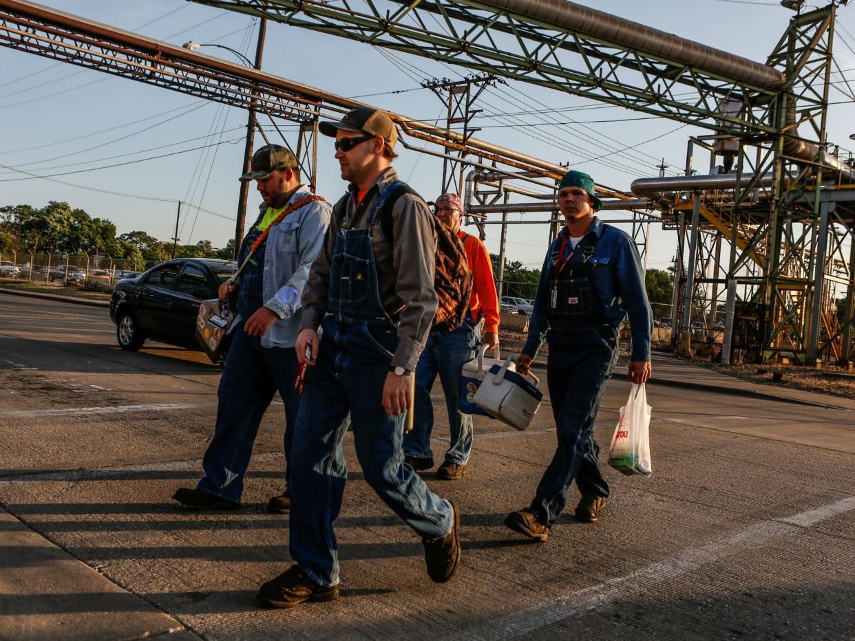 The volume of US steel imports did fall due to Trump's tariffs, but there has been scant evidence of any gains from that for steel workers (Reuters)