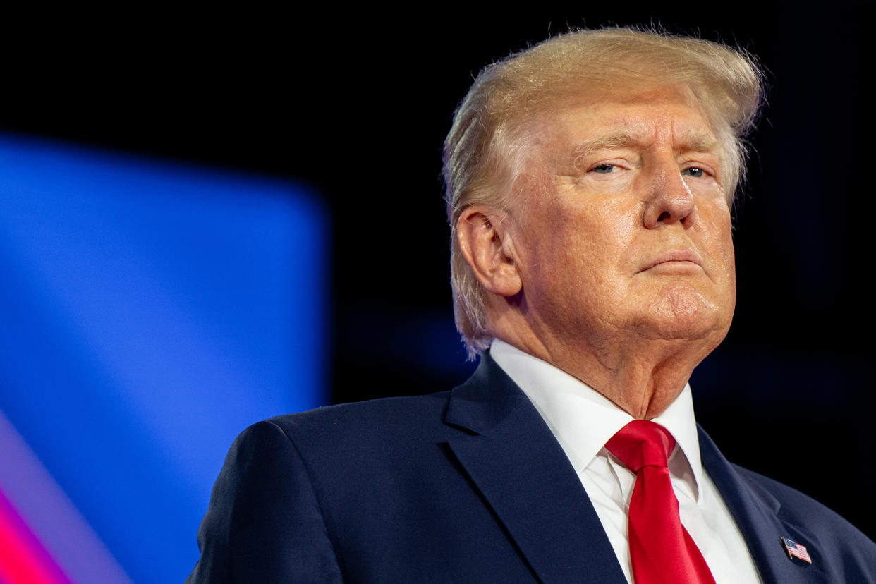 trump-loyalty-from-generals.jpg Former President Trump And Fellow Conservatives Address Annual  CPAC Meeting - Credit: Brandon Bell/Getty Images