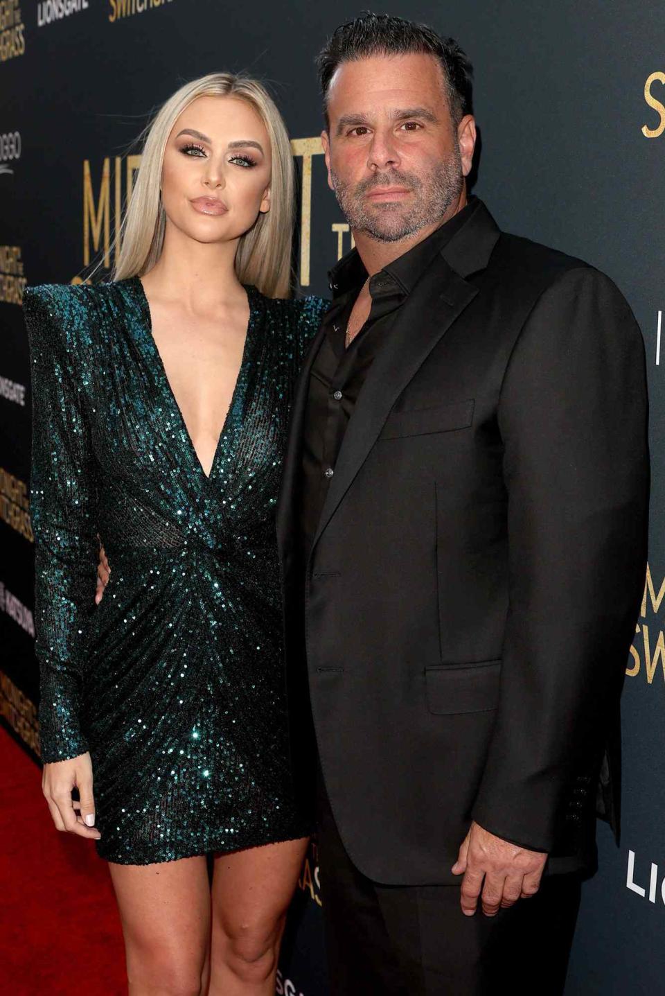 Lala Kent and Randall Emmett attend the Los Angeles special screening of Lionsgate's "Midnight in the Switchgrass" at Regal LA Live on July 19, 2021 in Los Angeles, California