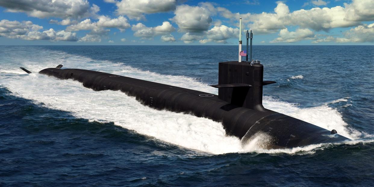 USS Columbia class SSBN missile submarine