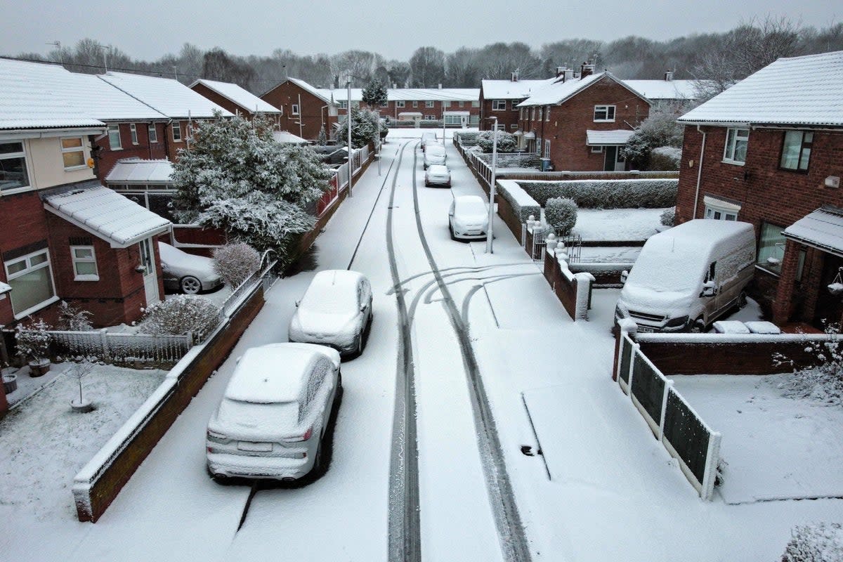 Snow covers parts of Liverpool (Peter Byrne/PA) (PA Wire)