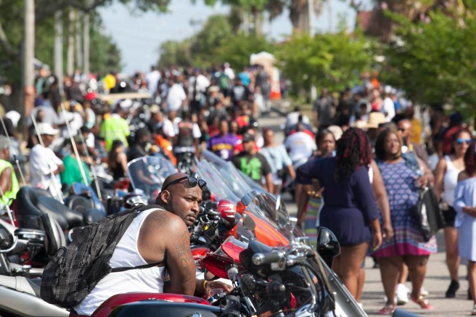 Memorial Day weekend Bikefest was at full throttle along the Grand Strand on Saturday from Atlantic Beach to Ocean Boulevard. May 28, 2017.