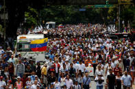 Opposition supporters rally against President Nicolas Maduro in Caracas, Venezuela May 24, 2017. REUTERS/Carlos Garcia Rawlins