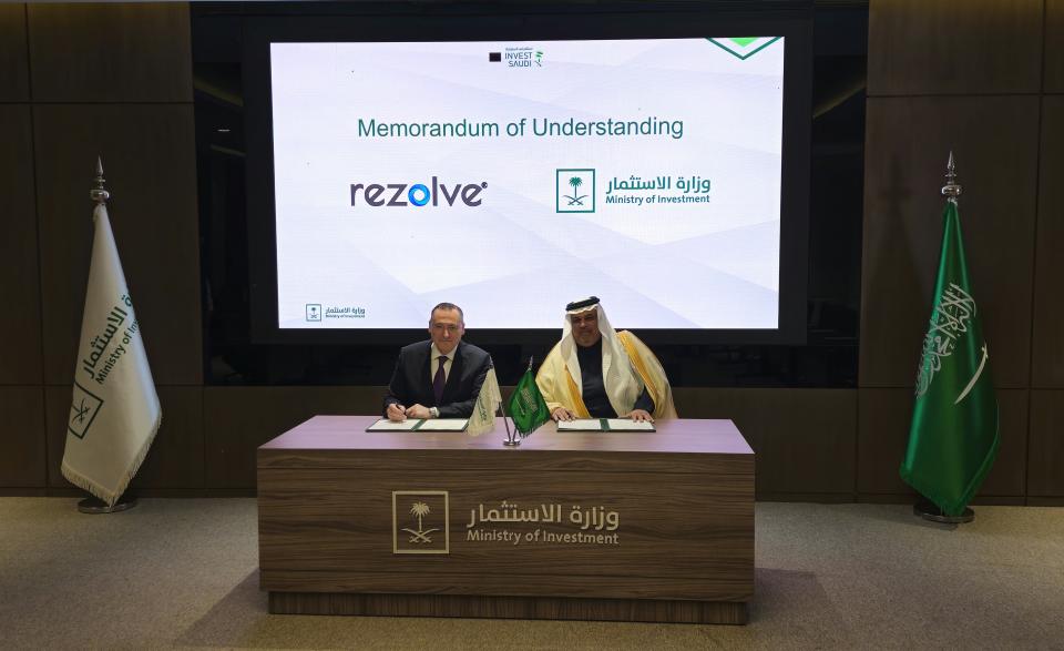 Dan Wagner, CEO and Chairman of Rezolve AI Limited and Saleh Al-Khabti, Deputy Minister of Investment Transactions for the KSA
