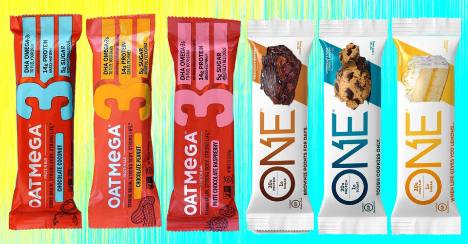 One and Oatmega protein bars will give you a healthy energy boost. (Photo: Amazon)