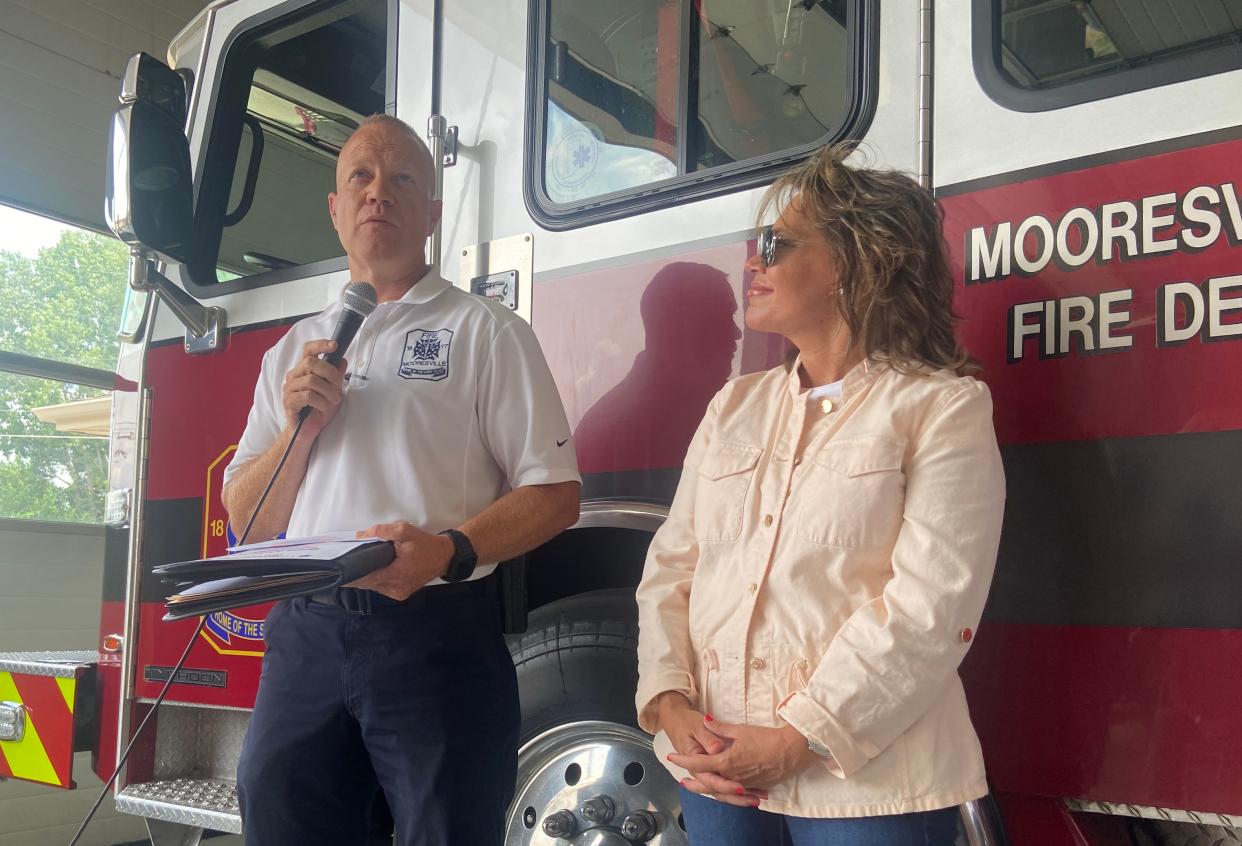 Mooresville Fire Chief Matt Dalton discusses the recent surrender of a baby girl at the Mooresville Safe Haven Baby Box.