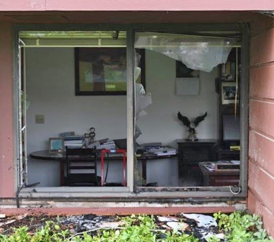 An arson at the Wisconsin
Family Action executive office in Madison. (FBI)