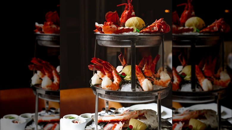 Large seafood tower
