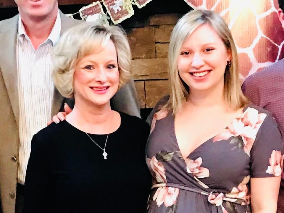 The author and her daughter.