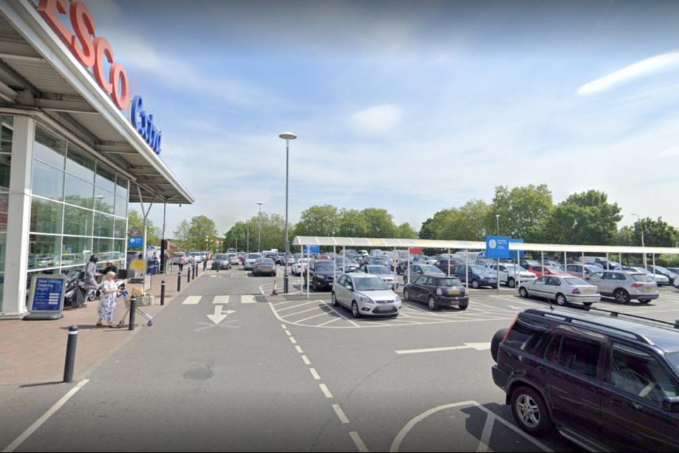 An elderly man was hit by a van at the Tesco carpark at the Coppetts Centre (Google Maps)