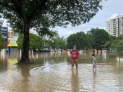 Flash floods in Shah Alam, Selangor state