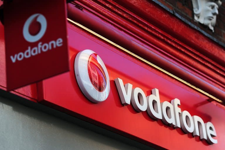 A Vodafone store in central London on May 22, 2012. The British government raised a less-than-expected amount from its 4G mobile auction that will result in five companies providing the country with super-fast mobile Internet services, a watchdog said Wednesday