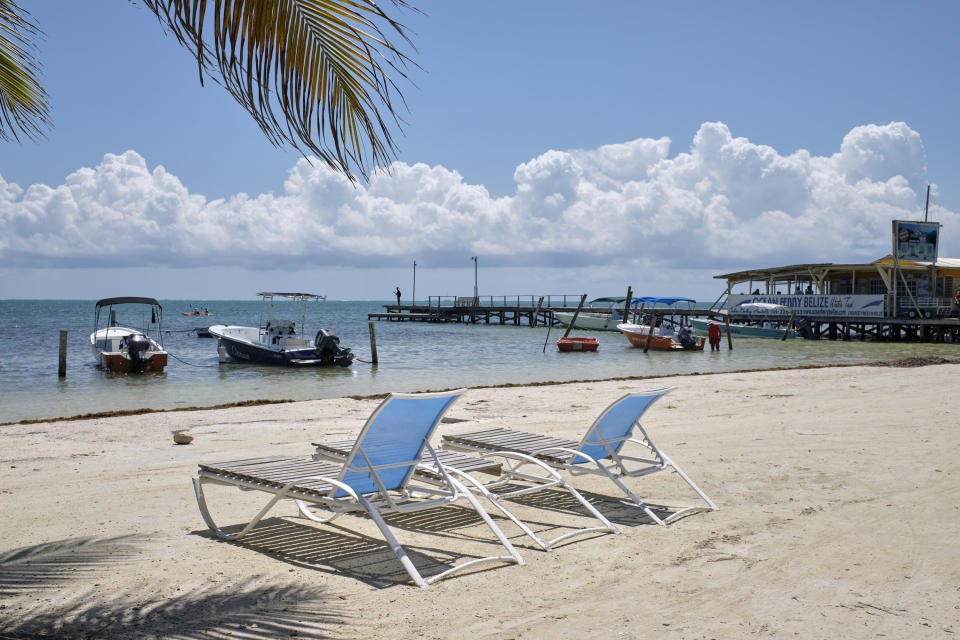 Oceanfront view in Belize