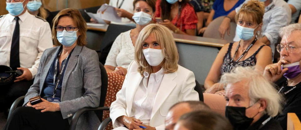 Brigitte Macron à Angoulème.
