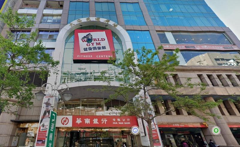 World Gym大安店出現確診者足跡，目前北市衛生局已緊急匡列接觸者。（翻攝自google map）