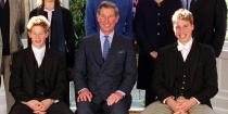 <p>Harry poses with Prince William and Prince Charles at his Confirmation at Eton College.</p>