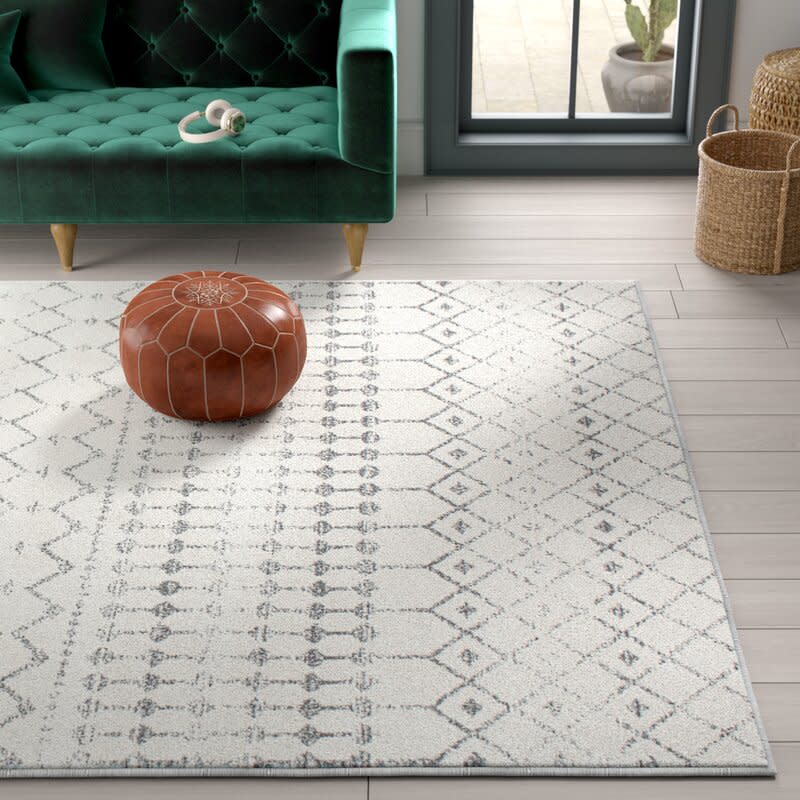 Wayfair Clair Southwestern Gray Area Rug (Credit: Wayfair)