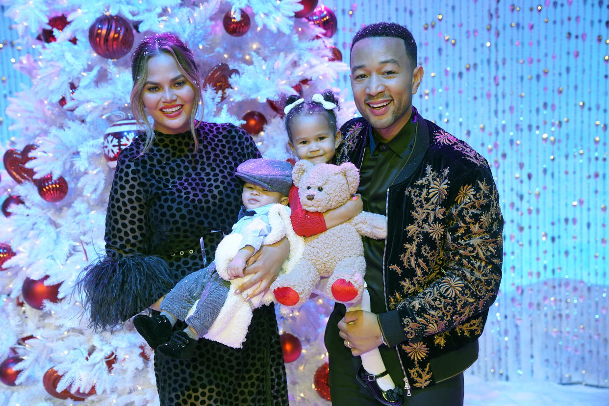 John Legend and Chrissy Teigen named their baby boy Miles Theodore.&nbsp; (Photo: NBC via Getty Images)