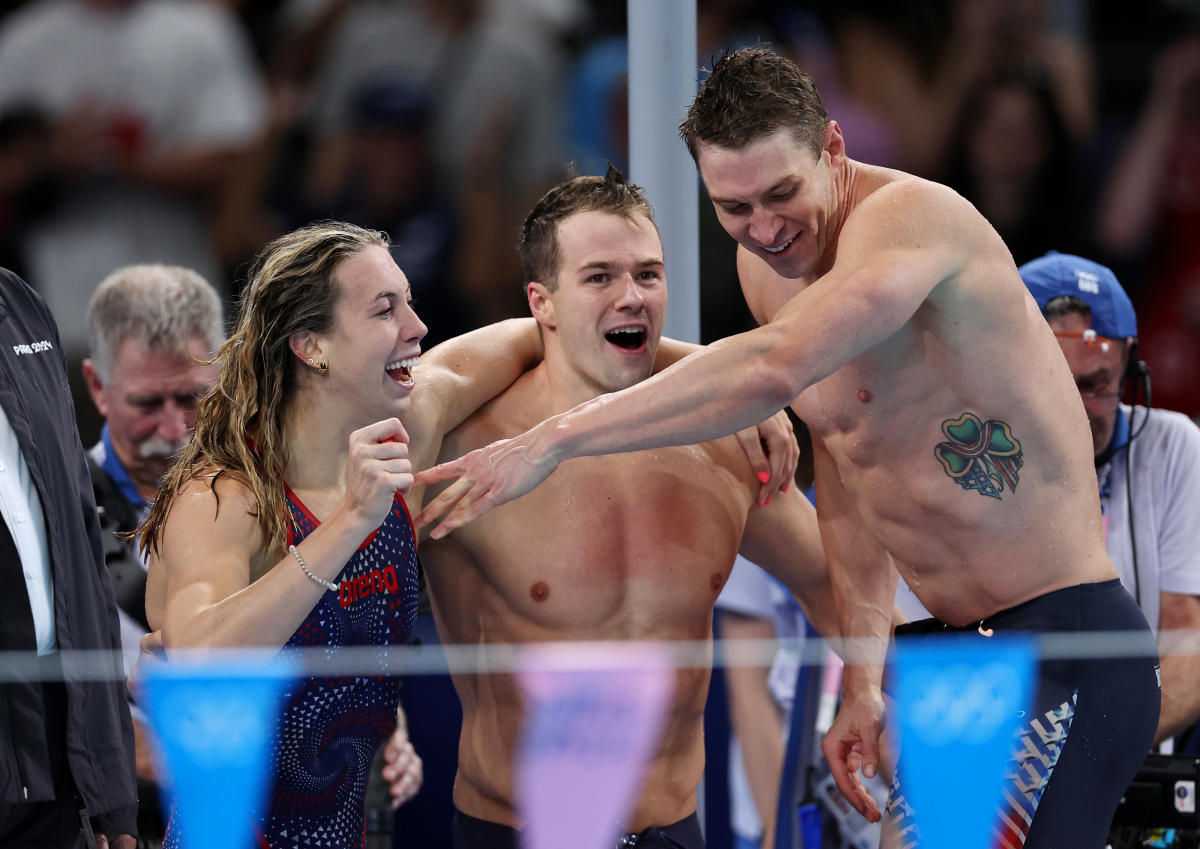 2024 Paris Olympics: U.S. wins gold medal, sets world record in 4×100 mixed relay