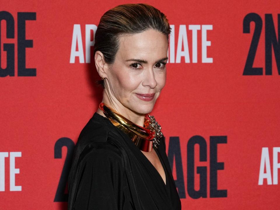 Sarah Paulson attends the "Appropriate" Broadway opening night afterparty at Hayes Theater on December 18, 2023 in New York City.