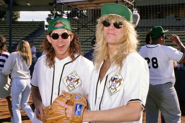 <p>Vinnie Zuffante/Getty</p> Kip Winger and Steven Adler