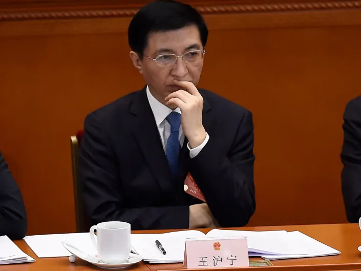 An image of Chinese politician Wang Huning.