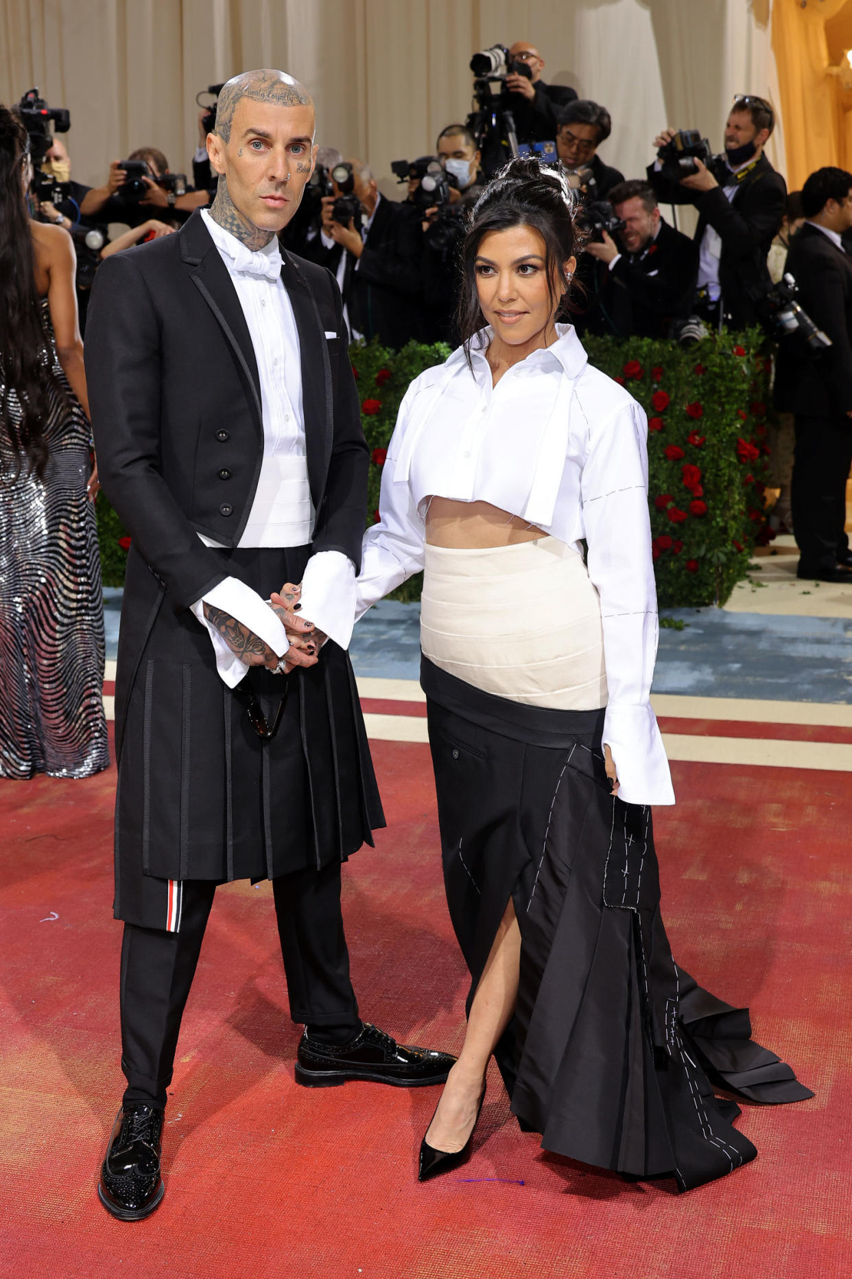 Travis Barker and Kourtney Kardashian (Mike Coppola / Getty Images)
