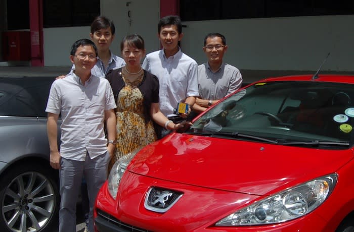 iCarsClub core team - From left to right Chengkun Xue, Jamie Wang Jiaming, Joya Zhao Hong, Eddy Zhang Bingjun, Jack Wei Liuwei.