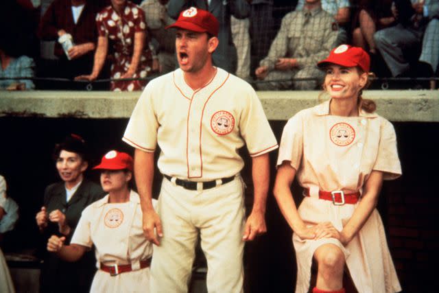 Columbia Pictures Tom Hanks and Geena Davis in 'A League of Their Own'