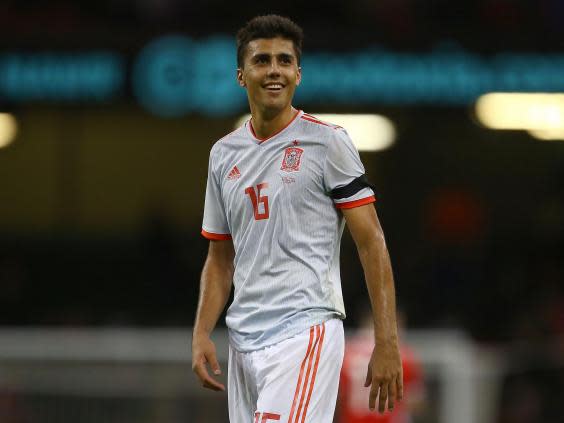 Rodri hopes his Premier League experiences can help him force his way into the Spain midfield (AFP via Getty)