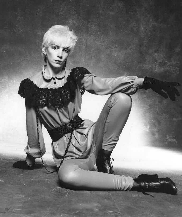 Annie Lennox en 1979, cuando integraba The Tourists con Dave Stewart