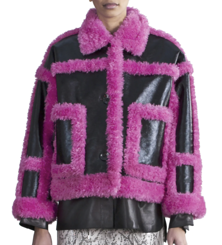 Nordstrom Pink Shearling Coat