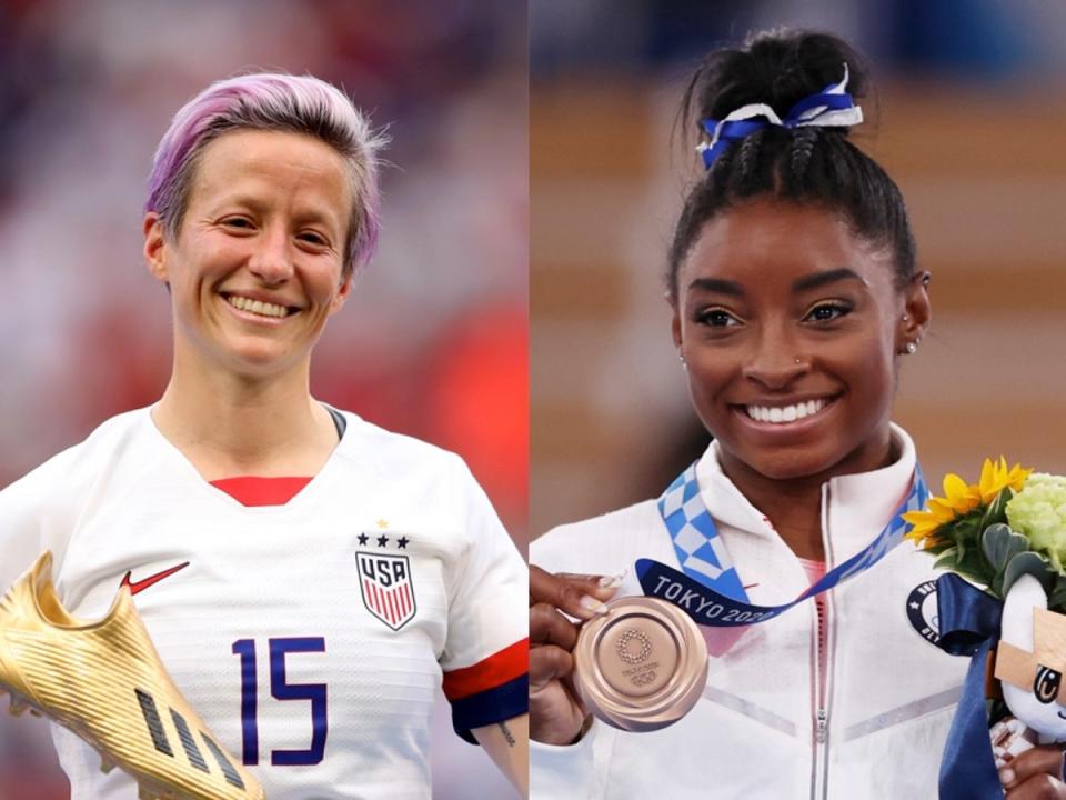 El Presidente Biden anuncia que Simone Biles y Megan Rapinoe recibirán la Medalla Presidencial de la Libertad (Getty)