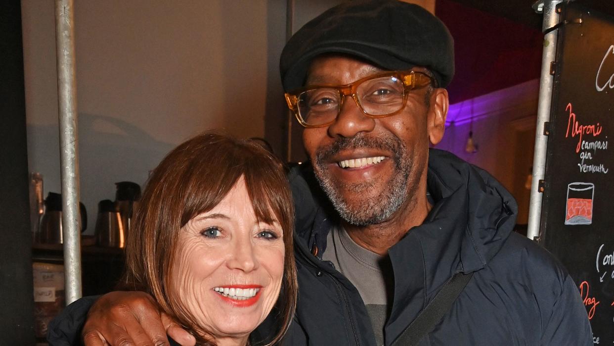 Lenny Henry and Lisa Makin at the press night after party for 