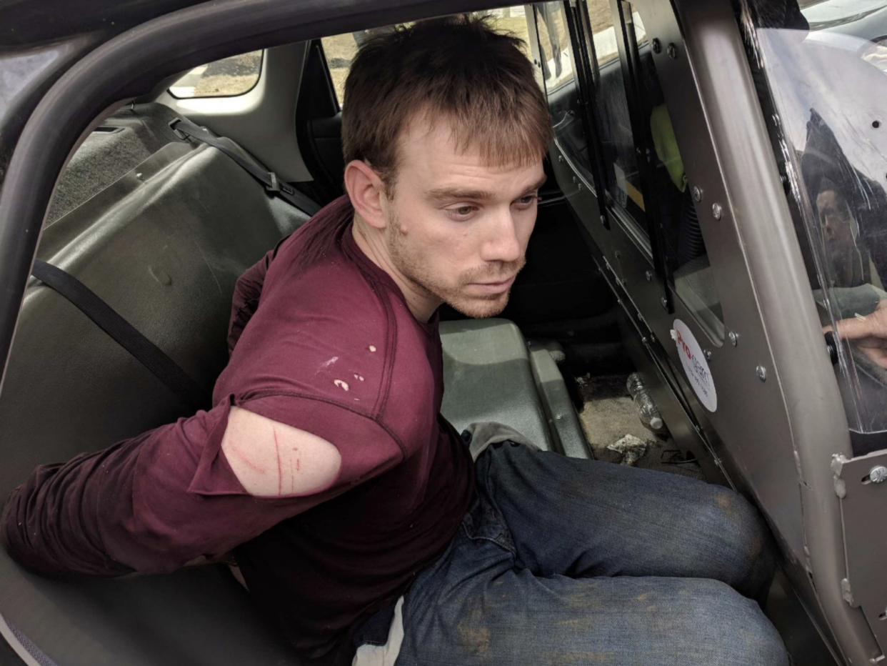Police said they apprehended shooting suspect Travis Reinking in a wooded area: Nashville Police Department