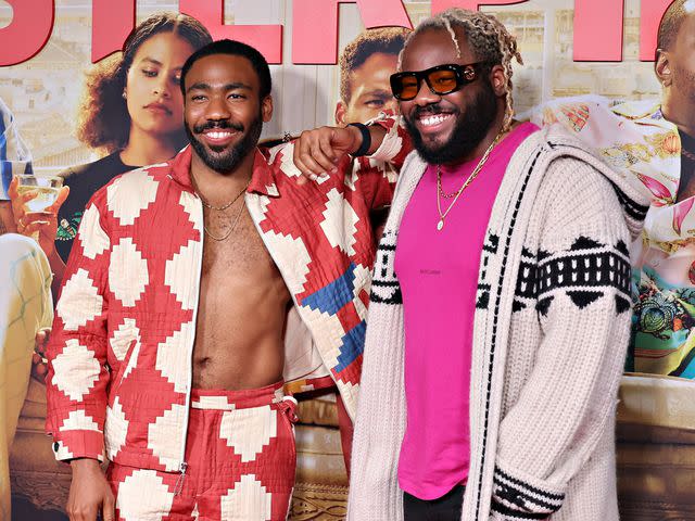 <p>Cindy Ord/Getty</p> Donald Glover and Stephen Glover at the Atlanta FYC event in 2022