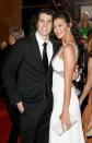 <p>Andy and Megan made for a very cute pair a the 2007 Logies with the model dressed in a stunning, bejeweled, white gown.</p>