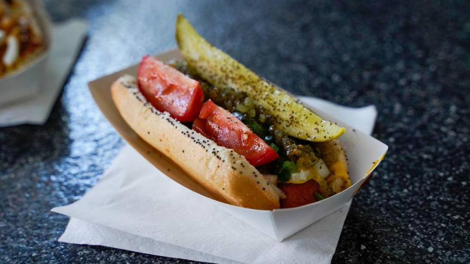 Louie Maglieri, owner of Louie the Lip’s Weenie World, plans to serve Chicago-style hot dogs and Italian food on Pomeroy Avenue in Pismo Beach. Pictured here on July 2, 2024. Other menu items may include shaved ice, Italian food and sandwiches.